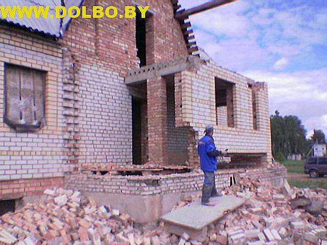 Примеры выполнения: резка, разрушение, демонтаж строительных конструкций